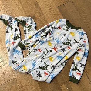 Carters Sz 8 Pajamas Footie Onesies Dinosaurs Little Boy